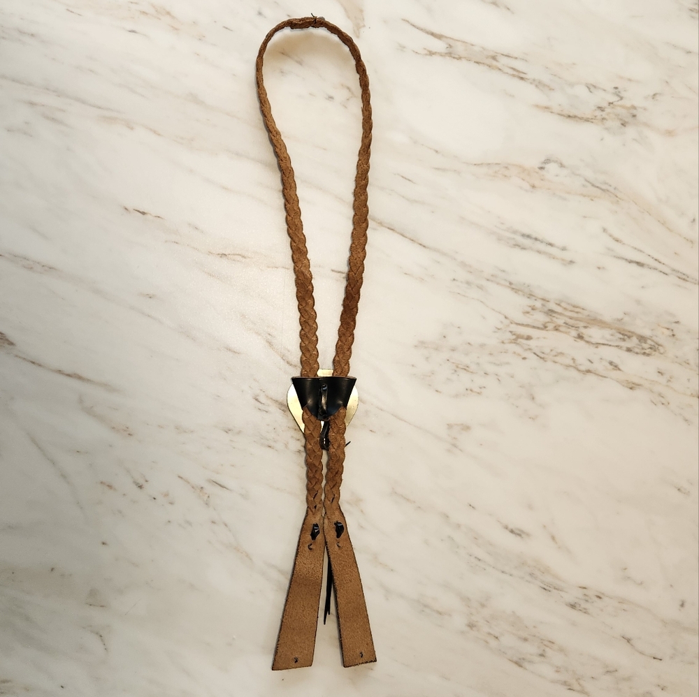 Vintage Sterling Silver & Turquoise Bolo Tie – Handcrafted Southwestern Style - Picture 7 of 9